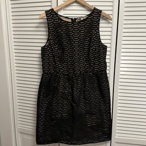 Black Ann Taylor Loft cutout dress